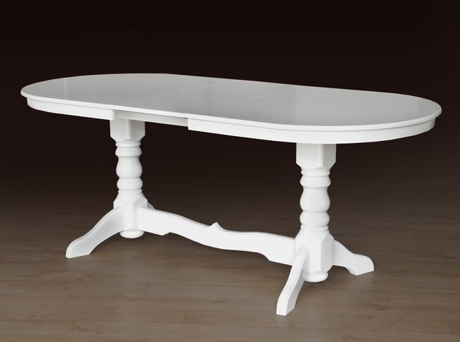 Комплект кухонний обідній стіл зі стільцями Говерла-2 білий (стіл 1200(1600)х800 + 4 стільці) Мікс Меблі, 1600, 800, 750
