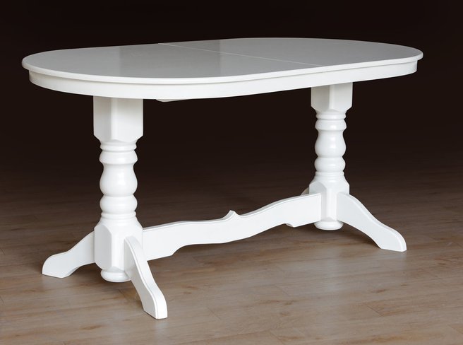 Комплект кухонний обідній стіл зі стільцями Говерла-2 білий (стіл 1200(1600)х800 + 4 стільці) Мікс Меблі, 1600, 800, 750