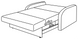 Дитячий розкладний диван Модерн Малютка 1,05, 1 категорія