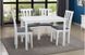 Кухонный комплект стол со стульями Юджин (стол 110х70 см + 4 стула) белый Микс Мебель, 1100, 700, 740