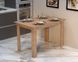 Стіл кухонний розсувний Слайд 1110х700(1575х700) Дуб Сонома Гамма стиль, 1110, 700, 750, 1575