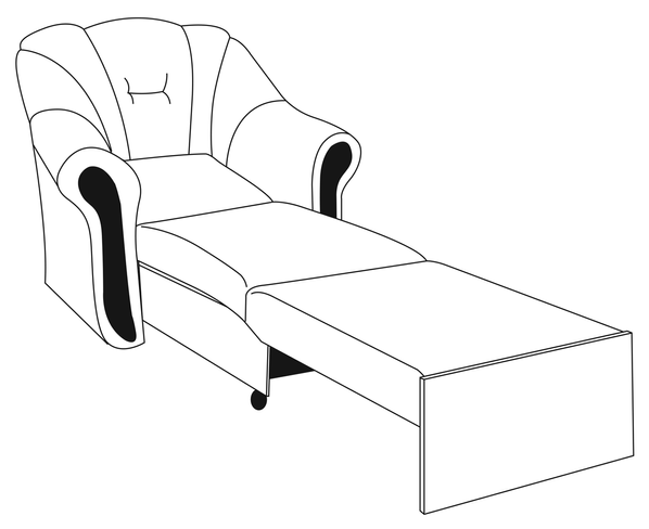 Кресло раскладное Мустанг Модерн, 1 категория