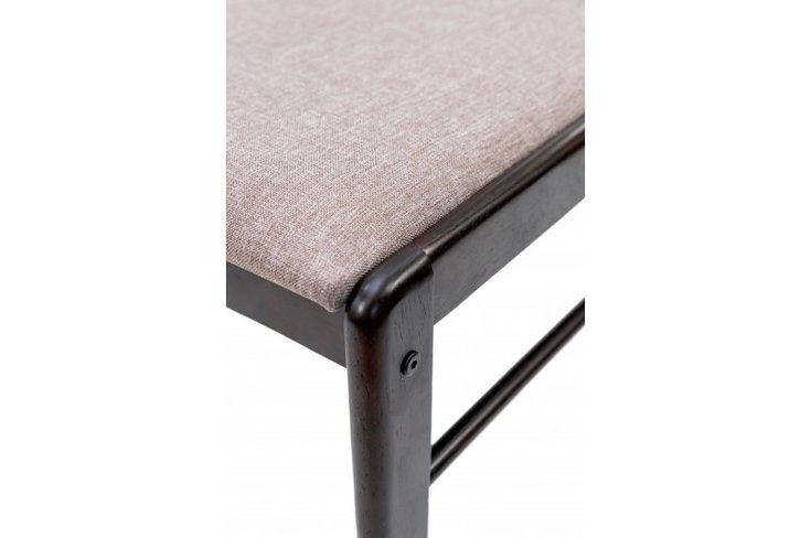 Обеденный стол со стульями Джерси (кухонный стол 110х70 см + 4 стула) Орех темный Микс Мебель, 1100, 700, 740