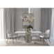 Стіл кухонний розкладний Fenix 1400(1800)x800 Білий Діамант/Артвуд темний Intarsio, 1400, 800, 786, 1800