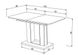 Стол кухонный обеденный раскладной Titan 1400(1800)x800 Белая Аляска PE/Дуб Тахо Intarsio, 1400, 800, 786, 1800