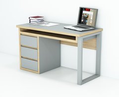 Компьютерный стол Гамма-стиль БП-2 1200х600х750 ДСП 16 мм Серый/Дуб Сонома, 1200, 600, 750