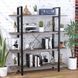 Стелаж Сінгл 4-1350 1350х350х1545 Loft Design, Дуб Палена/Чорний, Дуб Палена/Чорний