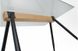 Стіл кухонний скляний Ешлі 1200х800 прозоре скло чорні ніжки Мікс Меблі, 1200, 800, 750