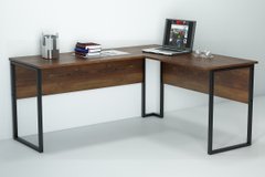 Комп'ютерний стіл кутовий Гамма-стиль СУЛ-1/1 метал опори 1400х1200х750 ДСП 18 мм Файєрвуд, 1400, 1200, 750