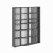 Полиця для книг №1 Light 1200х1460х160, Графіт, Графіт
