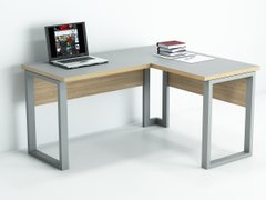 Комп'ютерний стіл Гамма-стиль БК-1 1400х1400х750 ДСП 16 мм Сірий/Дуб Сонома, 1400, 1400, 750