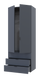 Шкаф для одежды Гелар Графит 2 двери ДСП 77,5х49,5х203,4 (80737023), 775, 2034, 495