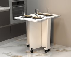 Стол кухонный раскладной Соло 150х600(915х600 Белый Гамма стиль, 150, 600, 750, 915