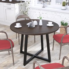 Круглий обідній стіл Бланк Loft Design Венге Корсіка, Венге Корсіка, 1000, 1000, 762