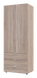 Шкаф для одежды Гелар Doros Сонома 2 двери ДСП 77,5х49,5х203,4 (80737022), 775, 2034, 495