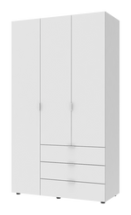 Шафа для одягу Гелар Doros Білий 3 двері ДСП 116,2х49,5х203,4 (42001021), 1162, 2034, 495