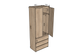 Шкаф распашный для одежды двухдверный со штангой для одежды Moreli T-211 800х2110х500 Венге