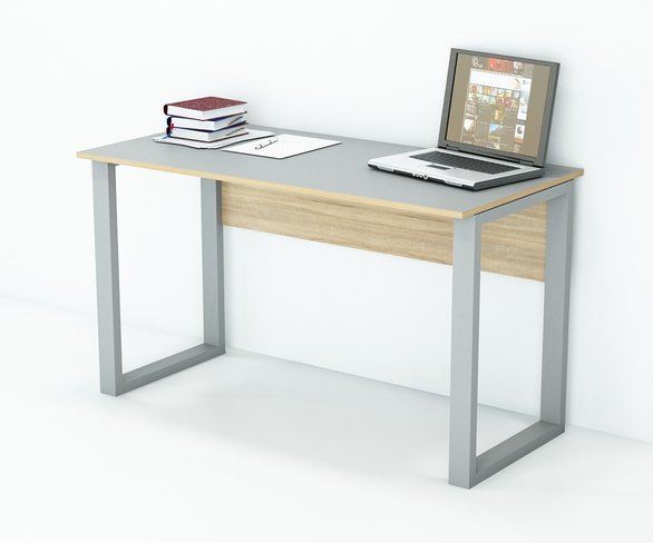 Компьютерный стол Гамма-стиль БП-1Т 800х600х750 ДСП 16 мм Серый/Дуб Сонома, 800, 600, 750