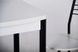Кухонный комплект Тавол Овале ножки черный металл (Стол раскладной + 3 стула) Белый, Белый, 700, 600, 760