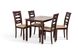 Комплект обідній стіл зі стільцями Бруклін (кухонний стіл 110х70 см + 4 стільці) темний горіх Мікс Меблі, 1100, 700, 740