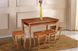 Комплект кухонний стіл з табуретками Смарт горіх 1000х600 (стіл + 4 табурети) Мікс Меблі, 1000, 600, 750
