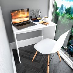 Комп'ютерний стіл мінімалістичний Moreli ST-0023 800х500х760 ДСП Білий, 800, 500, 760