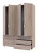 Шкаф для одежды Гелар комплект Doros Дуб Сонома 2+2 двери ДСП 155х49,5х203,4 (42002123), 1550, 2034, 495