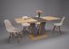 Стіл кухонний обідній розкладний Intarsio Torino 1400(1800)x800 Блеквуд Ячмінний/Графіт, 1800, 800, 786, 1800